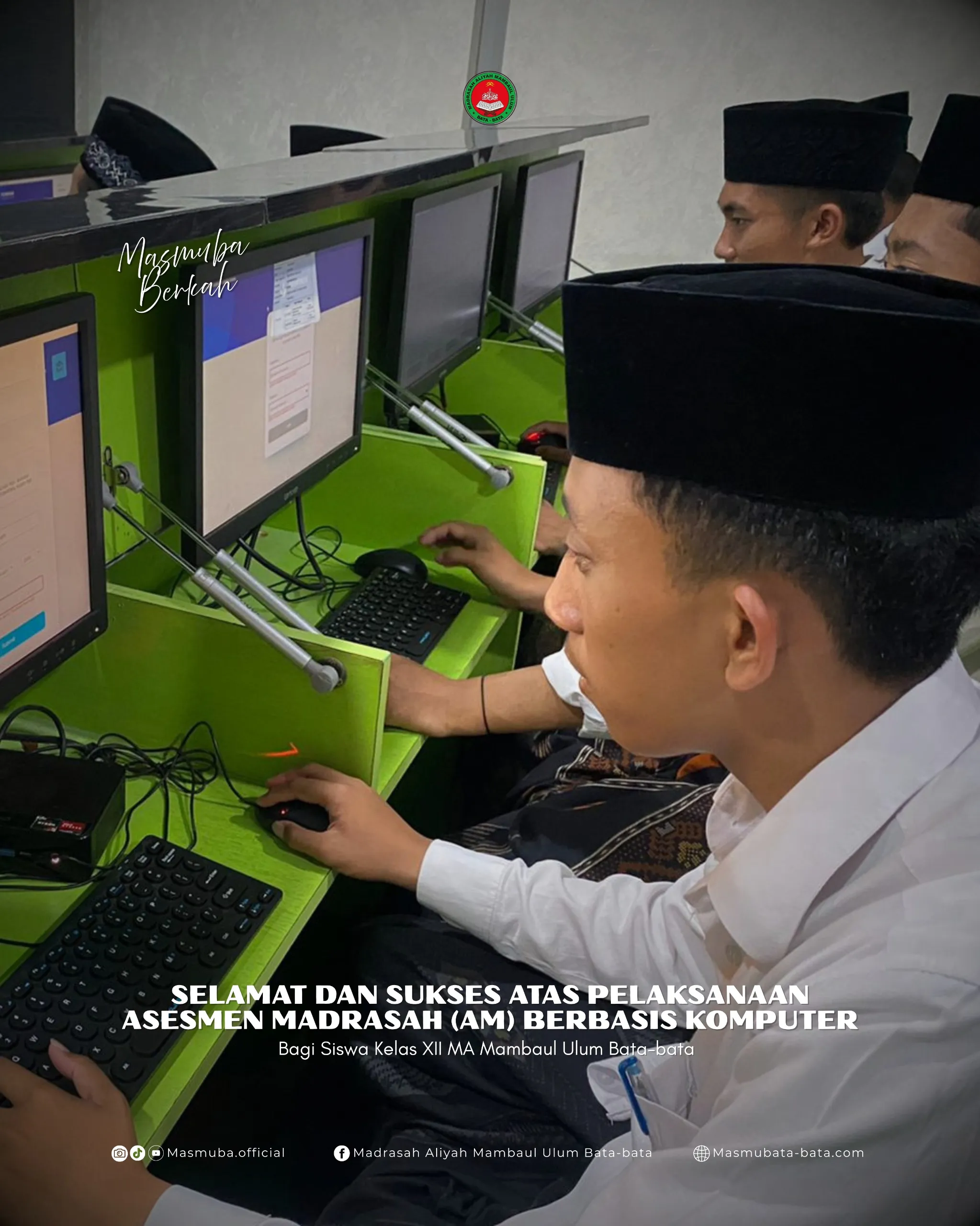 Didukung Fasilitas Modern, Ujian Madrasah di MAS MUBA Berlangsung Optimal