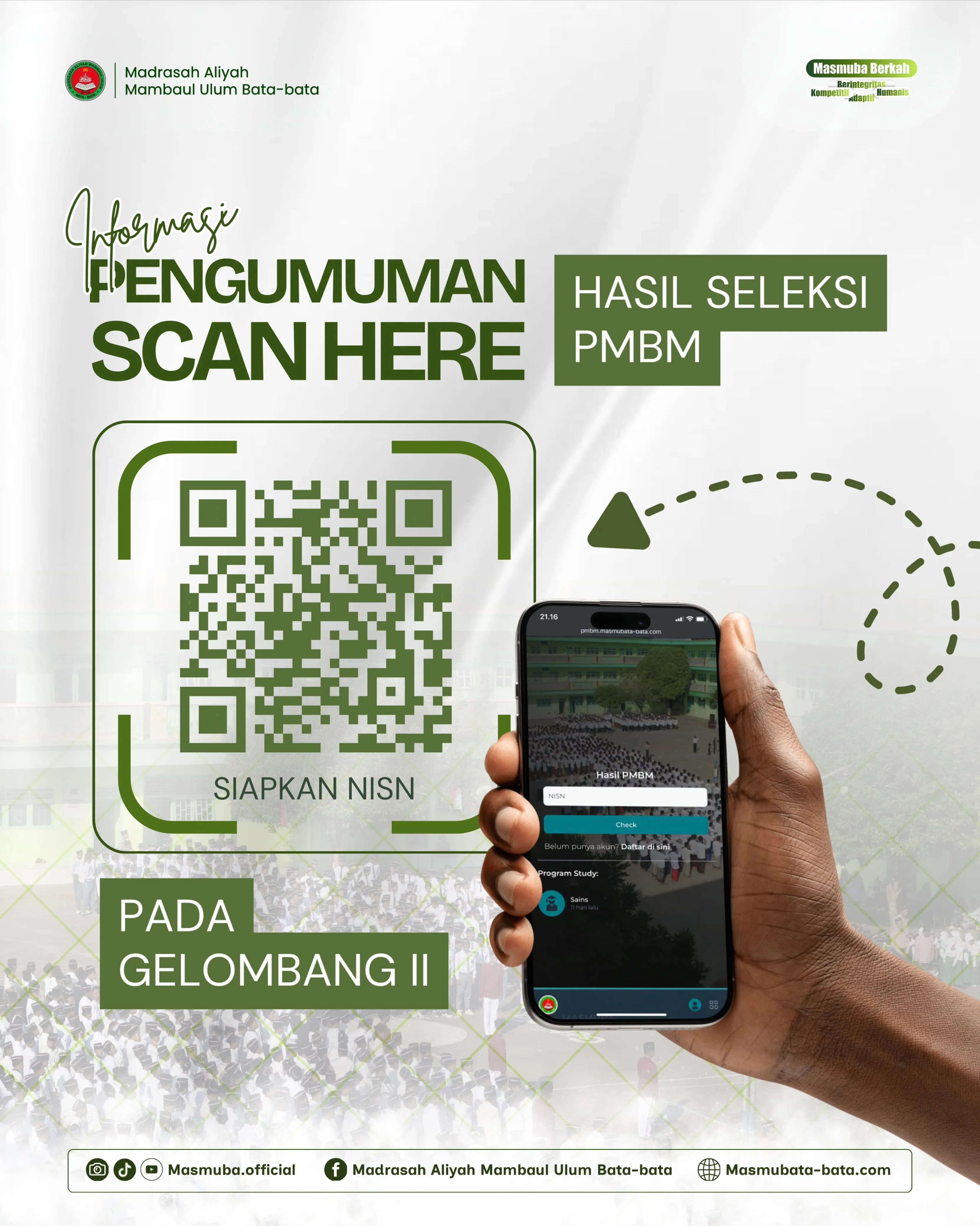 PENGUMUMAN SELEKSI GELOMBANG 2 MAS MUBA TA 2026/2027 