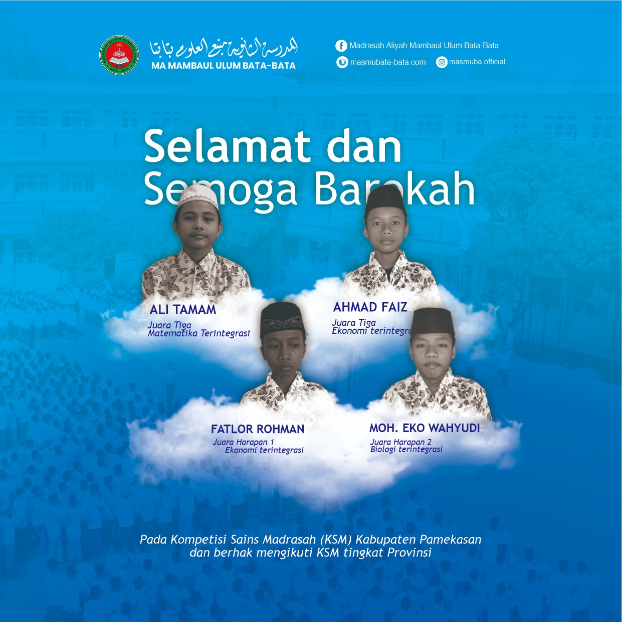 Siswa Masmuba Berhasil Meraih Prestasi Pada Kompetisi Sains Madrasah Pamekasan 2023